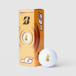 Golden Wolf Head Bridgestone e6 balles de golf 3 p