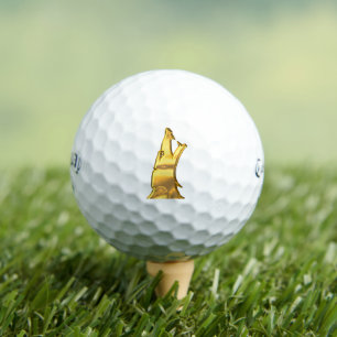 Golden Wolf Head Callaway Supersoft golf balls