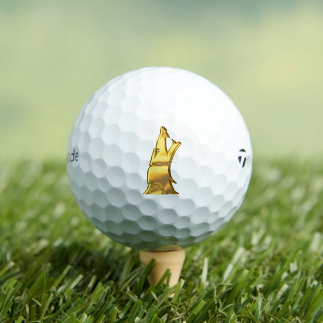 Golden Wolf Head Taylor Made TP5 golf balls 12 pk (Insitu Tee)