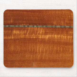 Golden wood grain with inlay background mouse pad