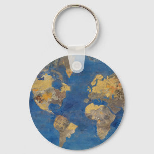 Golden World Keychain