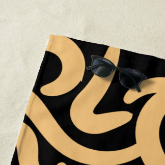 Golden Worm Beach Towel