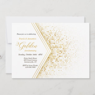 Golden Years Anniversary Party Invitation