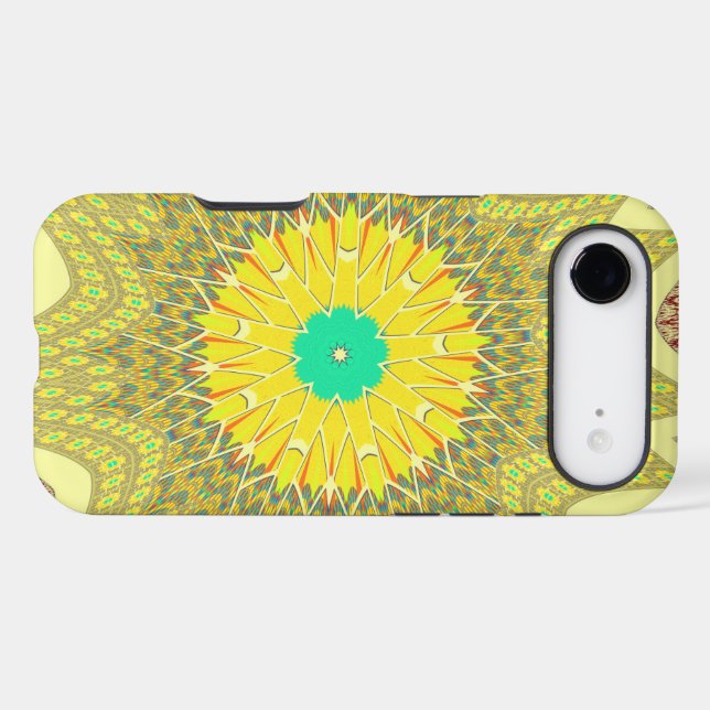 Golden Yellow African ethnic tribal pattern (Back (Horizontal))