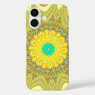 Golden Yellow African ethnic tribal pattern Art  iPhone 16 Case