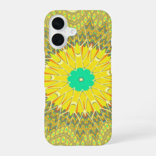 Golden Yellow African ethnic tribal pattern Art iPhone 16 Case