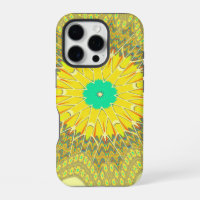 Golden Yellow African ethnic tribal pattern Art