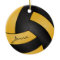 Golden Yellow and Black Volleyball | DIY Name
