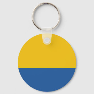 Golden Yellow and Royal Blue Keychain