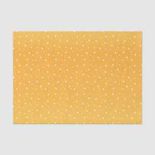 Golden Yellow and White Stars Tissue Paper