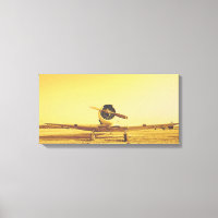 Golden Yellow Antique Airplane Wingspan