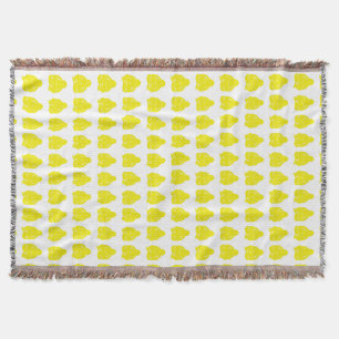 Golden Yellow Asian Moods Buddah Boys Throw Blanket