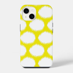 Golden Yellow Asian Moods Ikat Dots iPhone 14 Case