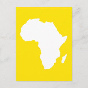 Golden Yellow Audacious Africa Postcard