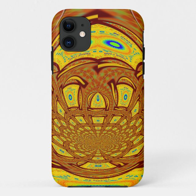 Golden Yellow Baseball Glove Art Print Case-Mate iPhone Case (Back)
