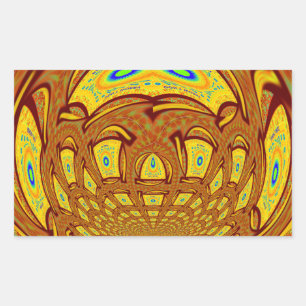 Golden Yellow Baseball Glove Art Print Sticker