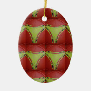 Golden yellow curves.JPG Ceramic Ornament