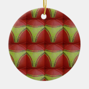 Golden yellow curves.JPG Ceramic Ornament