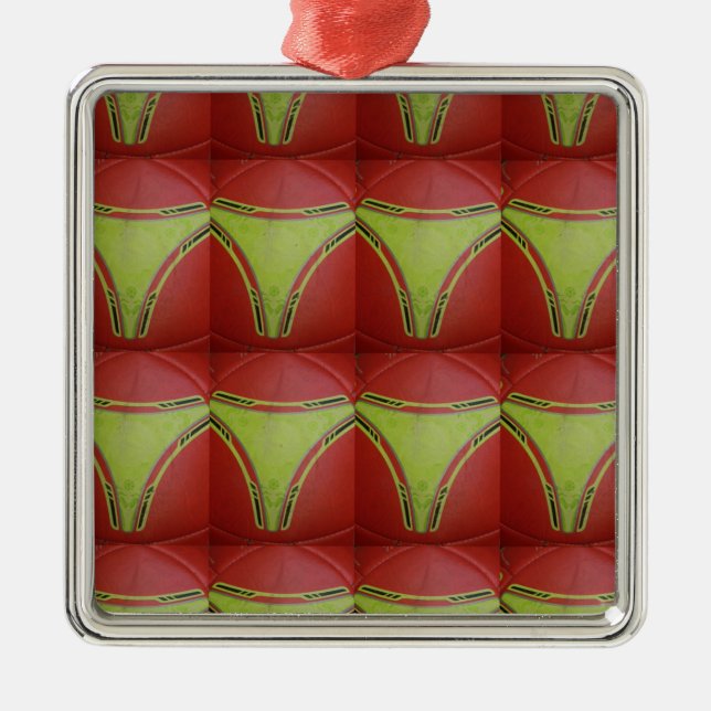 Golden yellow curves.JPG Metal Ornament (Front)