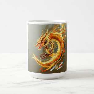 Golden Yellow Dragon Coffee Mug