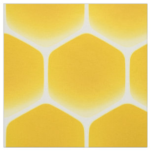 Golden Yellow Honeycomb Jumbo Print 5" Cells Fabric