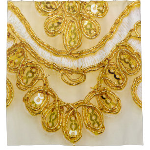 Golden yellow lace stripe. Background texture, sun