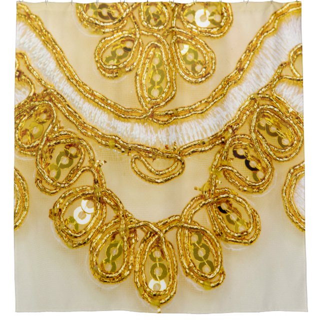 Golden yellow lace stripe. Background texture, sun (Front)