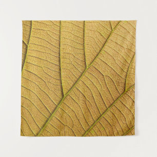 Golden yellow leaf pattern in the morning. tapestry