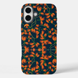 Golden Yellow Leafy Vine Pattern Case-Mate iPhone 16 Plus Case