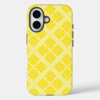 Golden Yellow Moroccan Damask