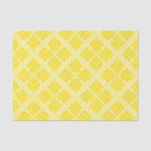 Golden Yellow Moroccan Damask Tissue Paper