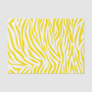 Golden Yellow Safari Zebra Tissue Paper