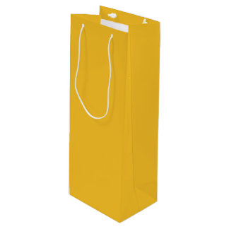 Golden Yellow Solid Colour Pairs Babouche 223 Wine Gift Bag