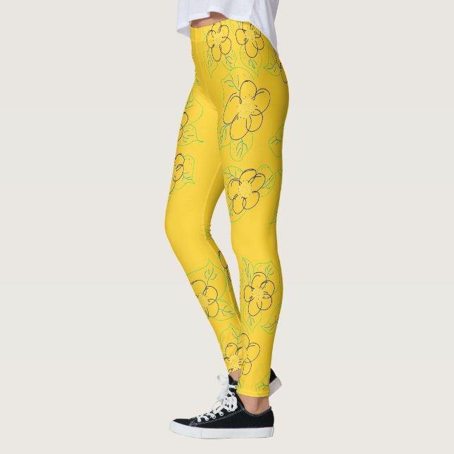 Golden Yellow Sportswear Leggings (Left)