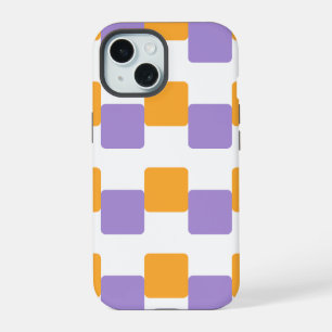 Golden Yellow Squares iPhone 15 Case