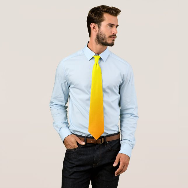 Golden Yellow Sunshine Gradient, Tie (In Situ)