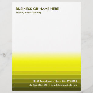 golden yellow swatch letterhead