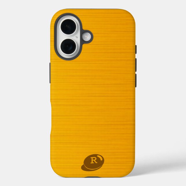 Golden Yellow Texture Case-Mate iPhone Case (Back)