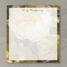 Golden Yellow Tulip and personalized name / text