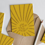 Golden Yellow You Are My Sunshine Happy Birthday Card<br><div class="desc">Let them know they light you up with this beautiful hand-drawn Happy Birthday greeting card featuring a bold golden brown on yellow colour scheme. The lettering on the front reads "You are my sunshine" and the inside can be customized for your needs.</div>