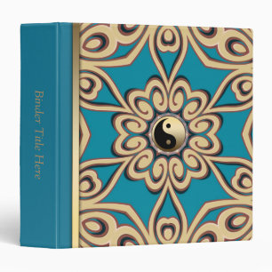 Golden Yin Yang Solde Floral Album / Classeur