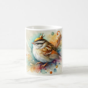 Goldencrowned Sparrow 170724AREF140 - Watercolor Coffee Mug