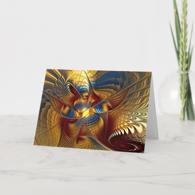 GoldenDancing Dragon Note Cards (Front)