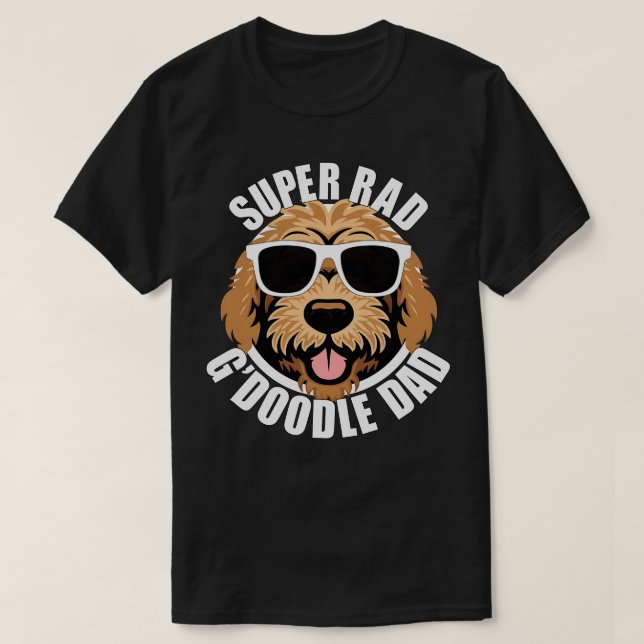 Goldendle Dog Dad Funny Mens Fathers Day T-Shirt (Design Front)