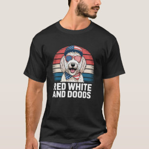 Goldendoodle 4th of july patriotic golden doodle d T-Shirt