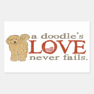 Goldendoodle and Labradoodle Love Sticker