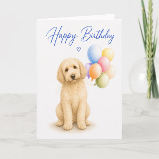Goldendoodle Birthday Card