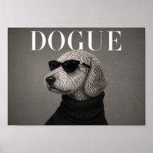 Goldendoodle Chic Fashion Dog Art Print