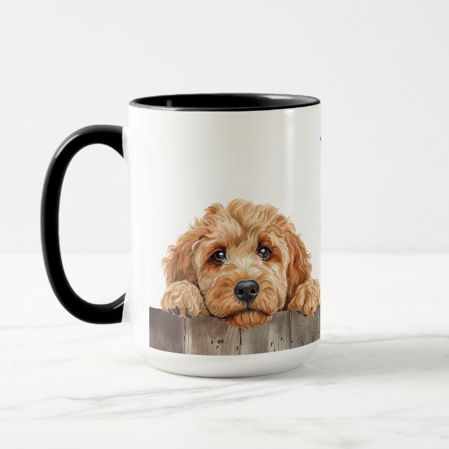 Goldendoodle Chien Mug (Gauche)