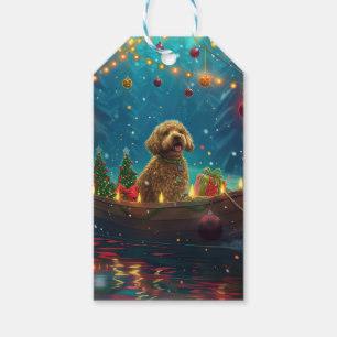 Goldendoodle Christmas Festive Voyage Gift Tags
